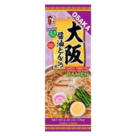 ITSUKI - OSAKA SHOYU TONKOTSU-FU RAMEN (ANIMAL FREE) - Instant Wheat Noodles with soy sauce flavour 176 GR