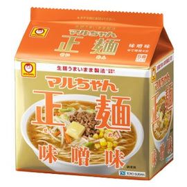 TOYO-SUISAN - SEIMEN MISO - Japanese Noodles with Fermented Soybeans flavour 108 GR X 5 PACKS