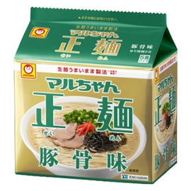 TOYO-SUISAN - SEIMEN TONKOTSU - Japanese Noodles with Porkbone flavour 89 GR X 5 PACKS