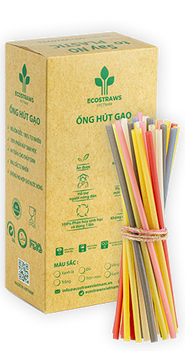 ECO FOOD - MEDIUM SIZE RICE STRAWS – Φ6 x 10 Straws