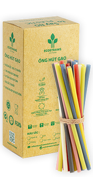 ECO FOOD - MEDIUM SIZE RICE STRAWS – Φ8 x 10 Straws